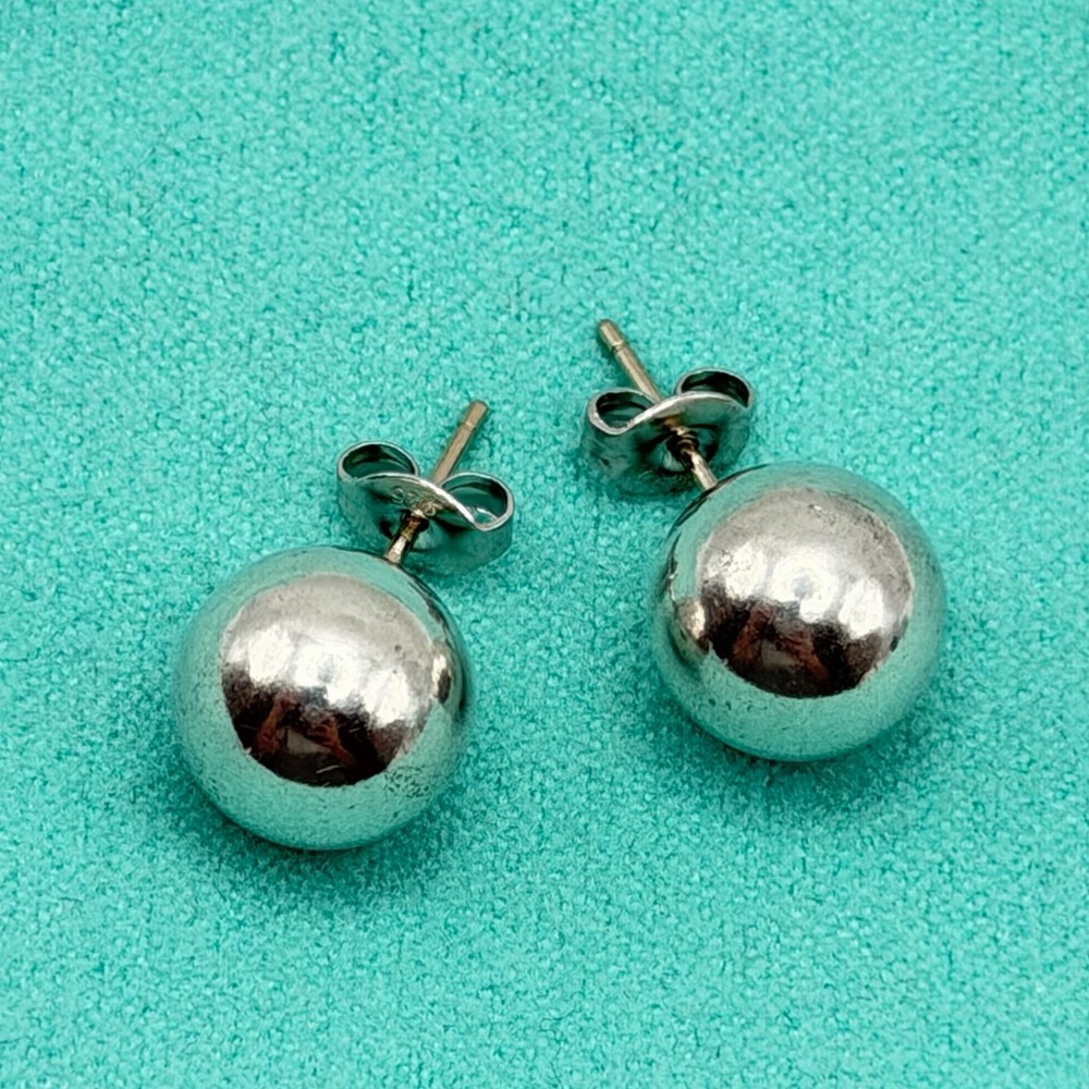 Tiffany & Co. Silver Ball Earrings